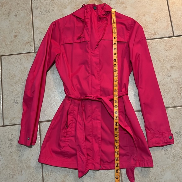 Columbia Jackets & Blazers - COLUMBIA Pink Rain Trench Belted Jacket Coat Pink Extra Small